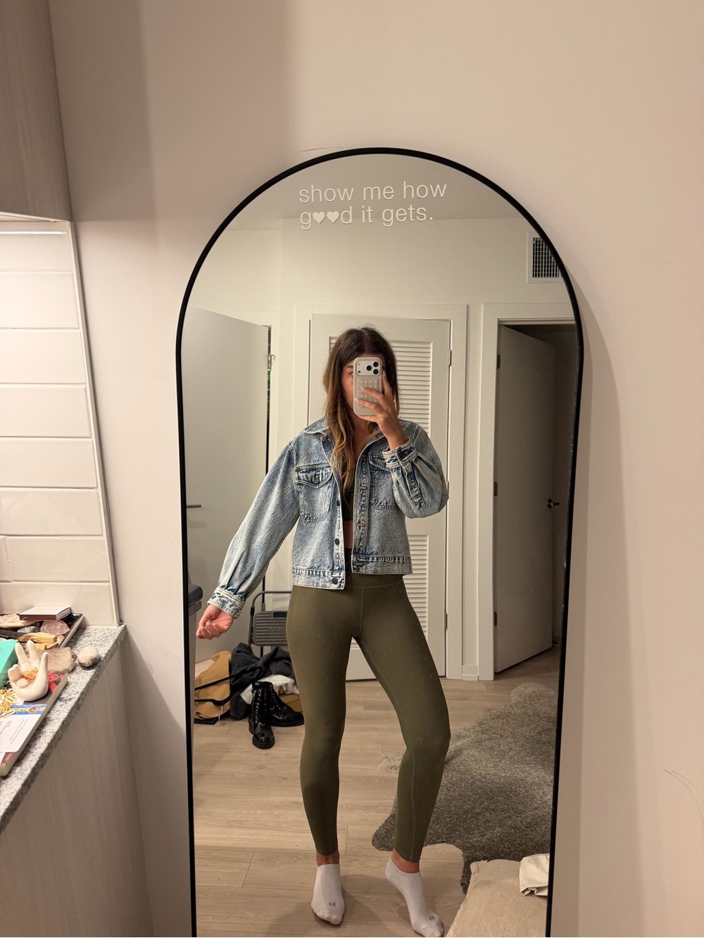 Alice + Olivia Light Blue Denim Jacket